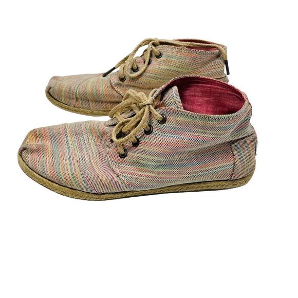TOMS Pilar Stripe Rope Desert Botas - Size 7.5 - Picture 10 of 15